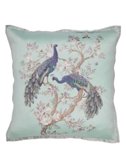 Laura Ashley*Laura Ashley - Belvedere - Vierkant kussen Eendeneiblauw