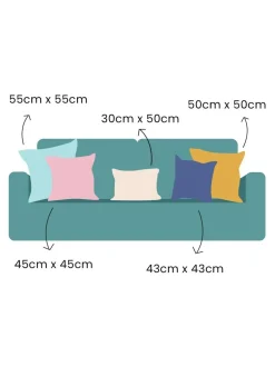 Laura Ashley*Laura Ashley - Belvedere - Vierkant kussen Eendeneiblauw