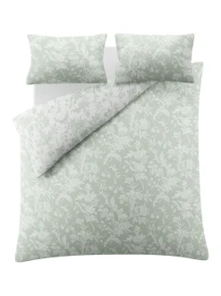 Laura Ashley|Laura Ashley 100% Cotton Percale 200 Thead Count Lloyd Duvet Cover and Pillowcase Set