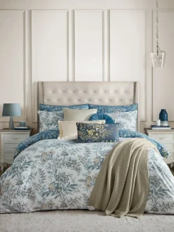 Laura Ashley*Laura Ashley 100% Cotton Sateen 200 Thread Count Marlbrook Duvet Cover and Pillowcase Set