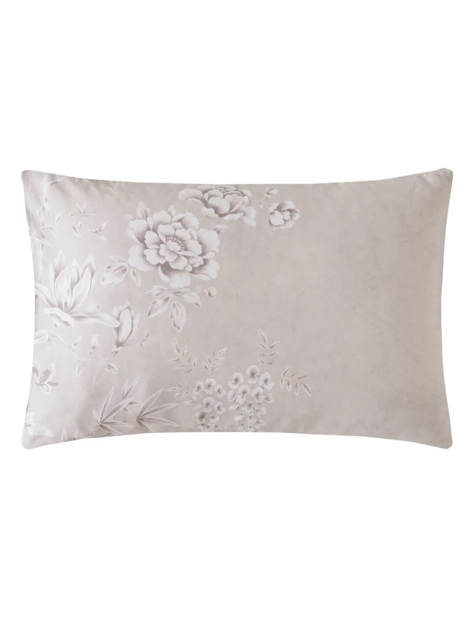 Laura Ashley|Laura Ashley 100% Cotton Sateen 220 Thread Count Rowsham Garden Duvet Cover and Pillowcase Set