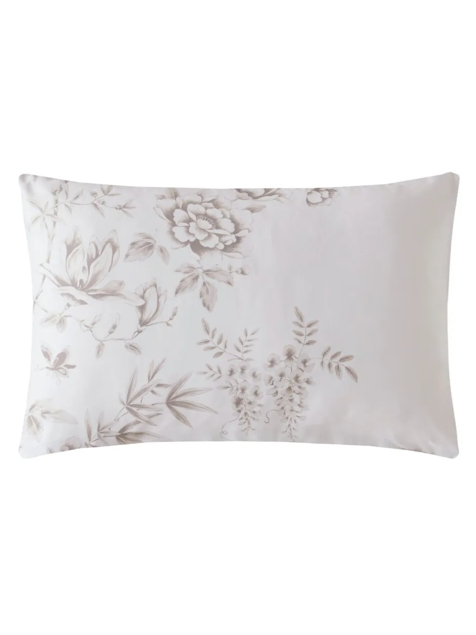 Laura Ashley|Laura Ashley 100% Cotton Sateen 220 Thread Count Rowsham Garden Duvet Cover and Pillowcase Set