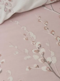 Laura Ashley|Merkbeddengoed*Laura Ashley 100% katoensatijn 200 thread count Pussy Willow Dekbedovertrek- en kussensloopset