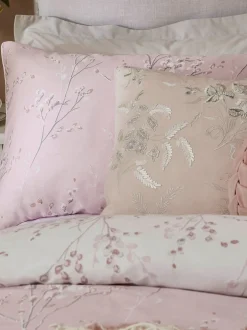 Laura Ashley|Merkbeddengoed*Laura Ashley 100% katoensatijn 200 thread count Pussy Willow Dekbedovertrek- en kussensloopset
