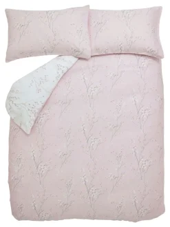 Laura Ashley|Merkbeddengoed*Laura Ashley 100% katoensatijn 200 thread count Pussy Willow Dekbedovertrek- en kussensloopset