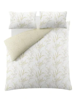 Laura Ashley|Merkbeddengoed*Laura Ashley 100% katoensatijn 200 thread count Pussy Willow Dekbedovertrek- en kussensloopset