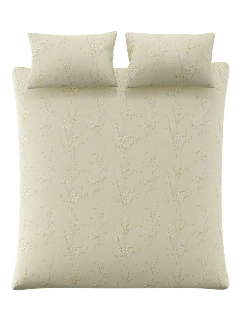 Laura Ashley|Merkbeddengoed*Laura Ashley 100% katoensatijn 200 thread count Pussy Willow Dekbedovertrek- en kussensloopset