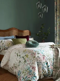 Laura Ashley*Laura Ashley 100% katoensatijn 220 thread count Pointon Fields dekbedovertrek- en kussensloopSet