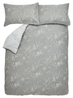 Laura Ashley|Merkbeddengoed*Laura Ashley 100% katoensatijn 200 thread count Pussy Willow Dekbedovertrek- en kussensloopset