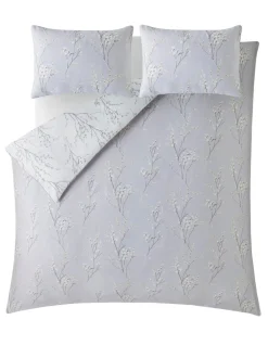 Laura Ashley|Merkbeddengoed|Laura Ashley 100% katoensatijn 200 thread count Pussy Willow Dekbedovertrek- en kussensloopset