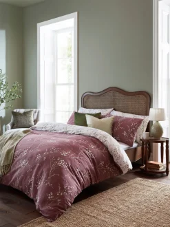 Laura Ashley|Merkbeddengoed|Laura Ashley 100% katoensatijn 200 thread count Pussy Willow Dekbedovertrek- en kussensloopset