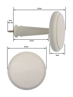 Gordijnroedes En -Accessoires|Laura Ashley 1 paar houten gordijnhouders
