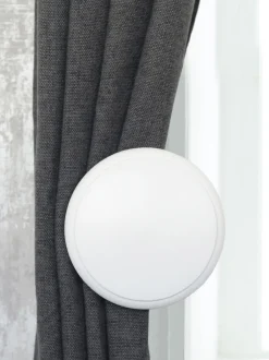 Gordijnroedes En -Accessoires|Laura Ashley 1 paar houten gordijnhouders Wit