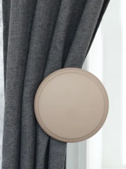Gordijnroedes En -Accessoires|Laura Ashley 1 paar houten gordijnhouders Natuurlijk