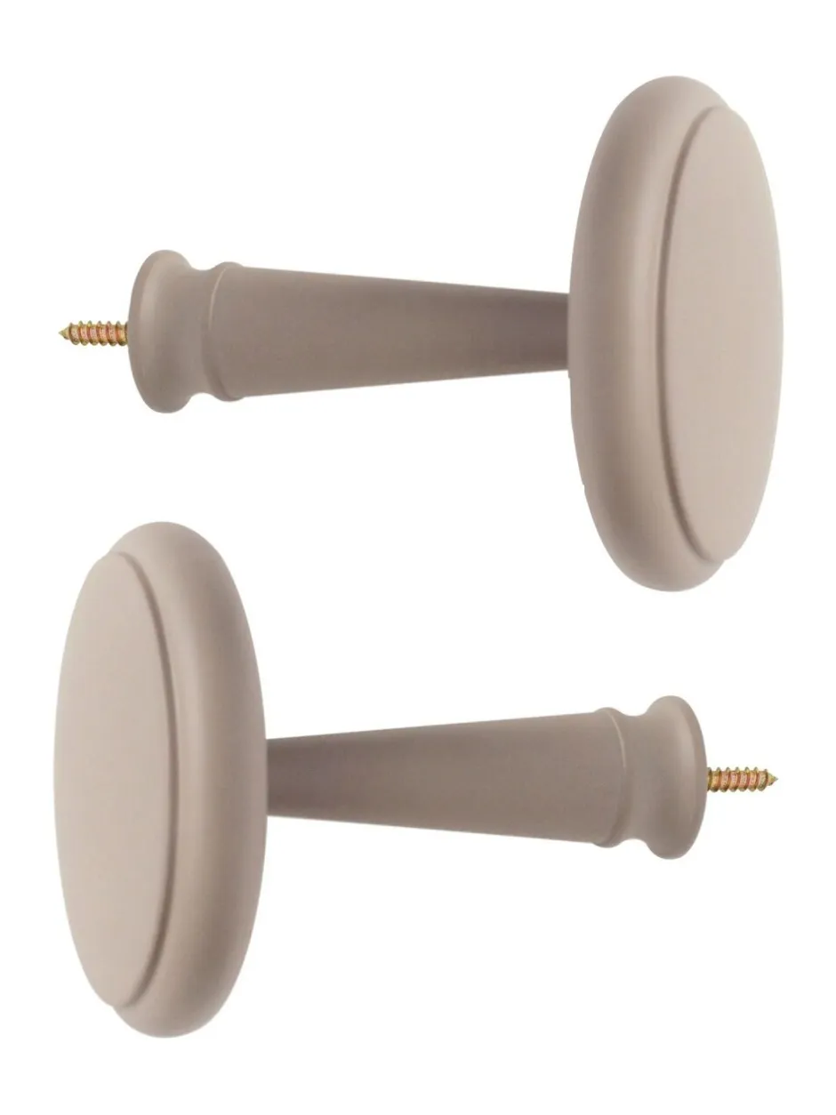 Gordijnroedes En -Accessoires|Laura Ashley 1 paar houten gordijnhouders Natuurlijk