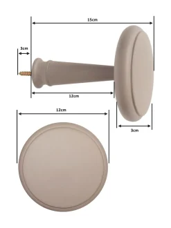 Gordijnroedes En -Accessoires|Laura Ashley 1 paar houten gordijnhouders Natuurlijk