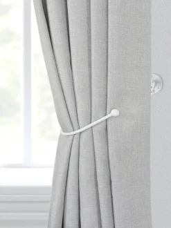 Gordijnroedes En -Accessoires|Laura Ashley - Set van 2 Swing-gordijnhouders Mat Wit