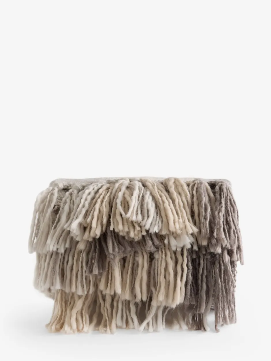 Laura Ashley|Laura Ashley Allonby Check Woven Throw Grijs