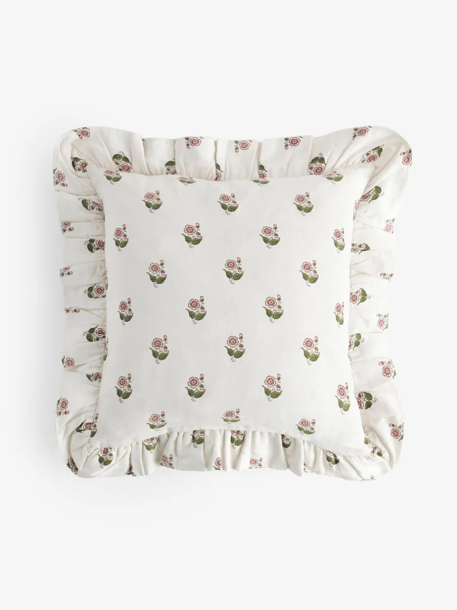 Laura Ashley|Laura Ashley Beauchamp Floral Frill Cushion