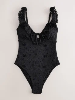 Badkleding|Laura Ashley buikcorrigerend Broderie Zwempak