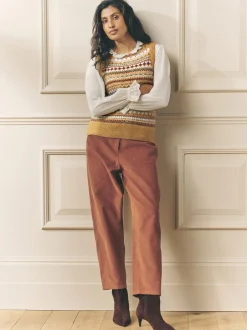 Broeken|Laura Ashley Cord Casual Slight Barrel Trousers
