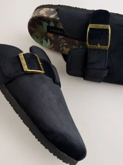 Pantoffels|Laura Ashley Cork Footbed Mule Slippers