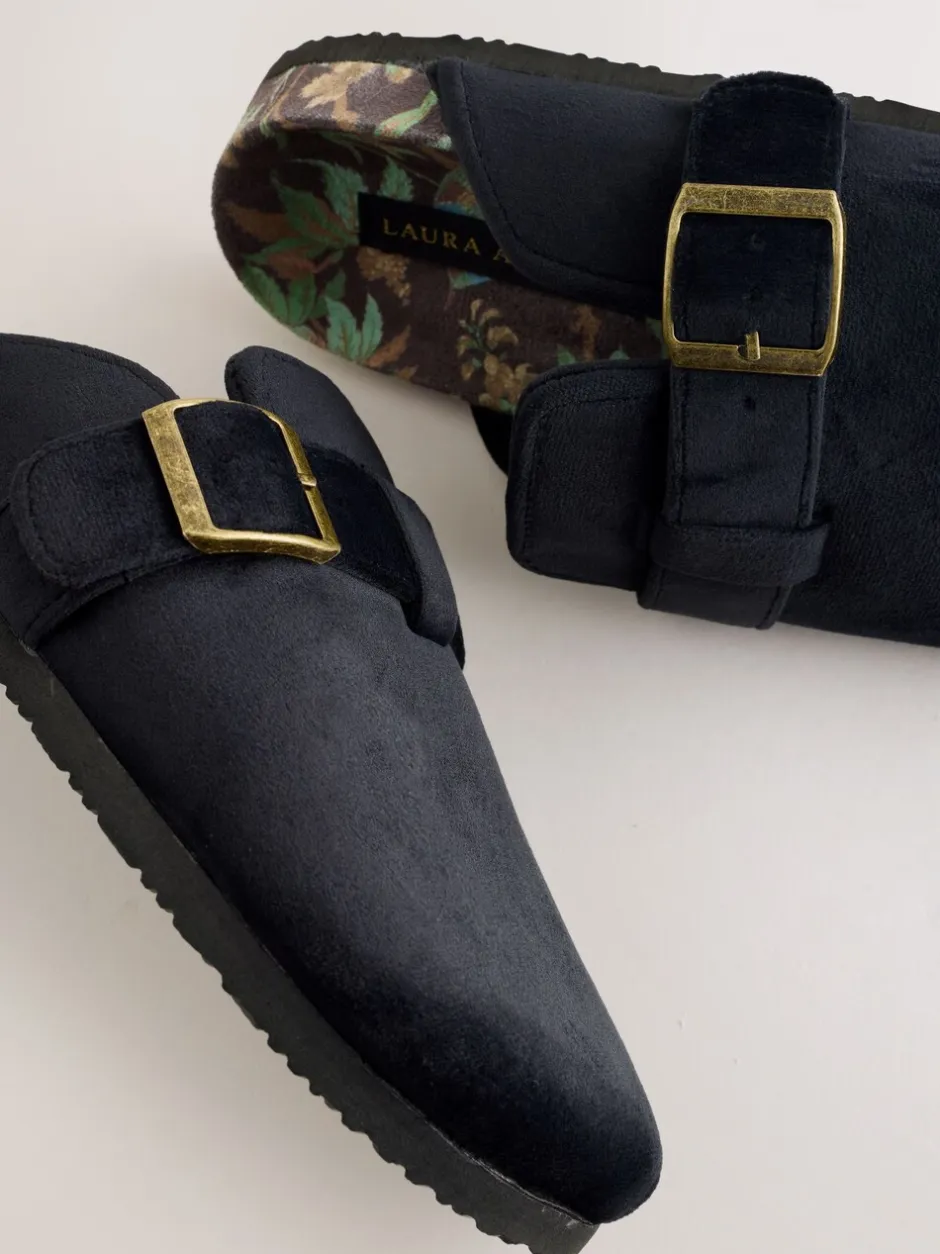 Pantoffels|Laura Ashley Cork Footbed Mule Slippers