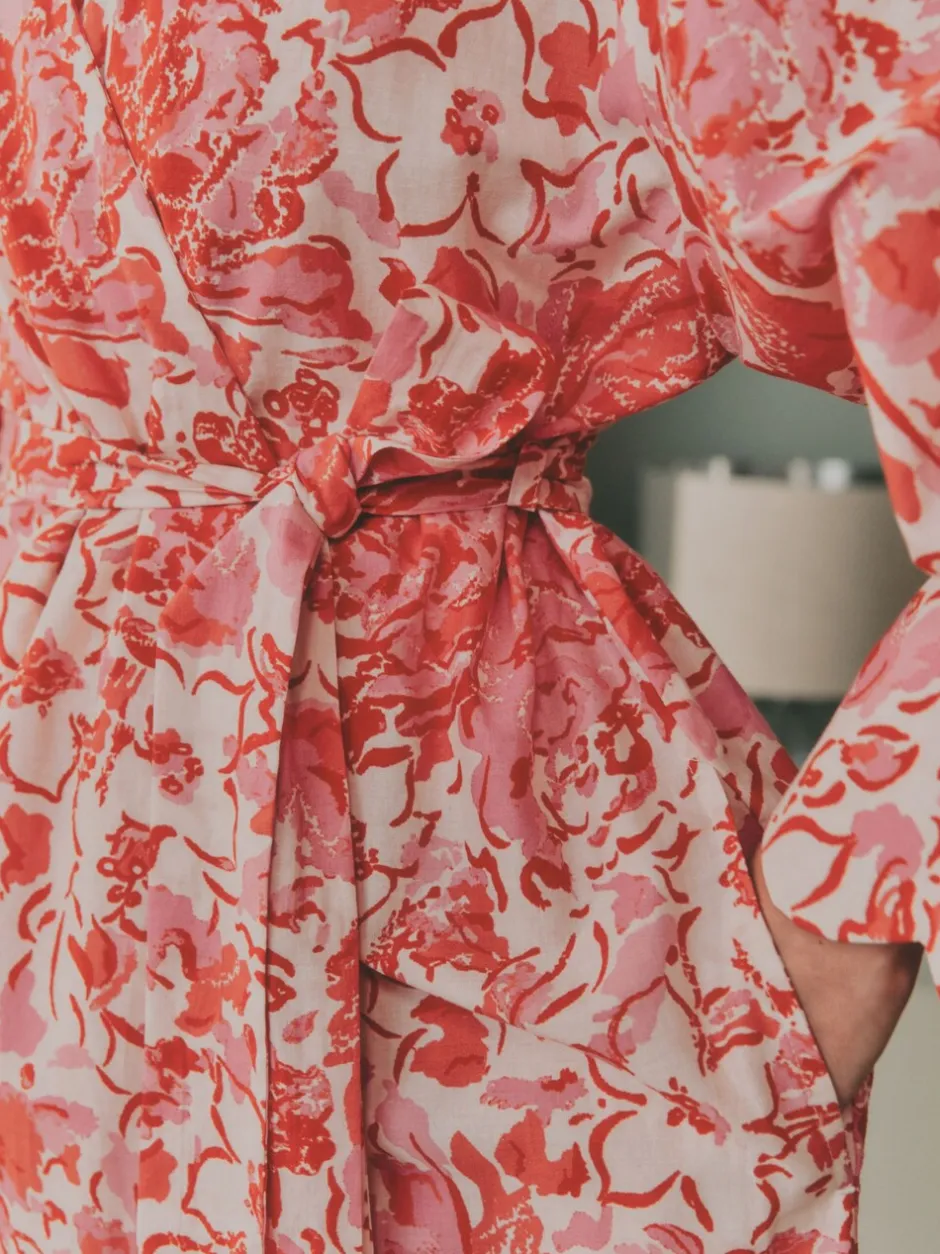 Badjassen*Laura Ashley Cotton Scalloped Woven Robe