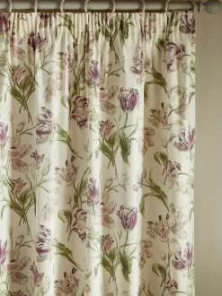 Laura Ashley|Gordijnen*Laura Ashley Gosford plooigordijnen Paars