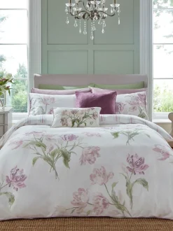 Laura Ashley|Laura Ashley Gosford set van dekbedovertrek en kussenslopen van 220-draads 100% katoen