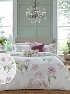 Laura Ashley|Laura Ashley Gosford set van dekbedovertrek en kussenslopen van 220-draads 100% katoen
