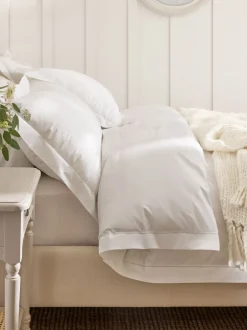 Laura Ashley|Laura Ashley Hemstitch 200 Thread Count Duvet Cover and Pillowcase Set