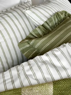 Laura Ashley|Laura Ashley Henley Stripe 100% Cotton Duvet Cover and Pillowcase Set