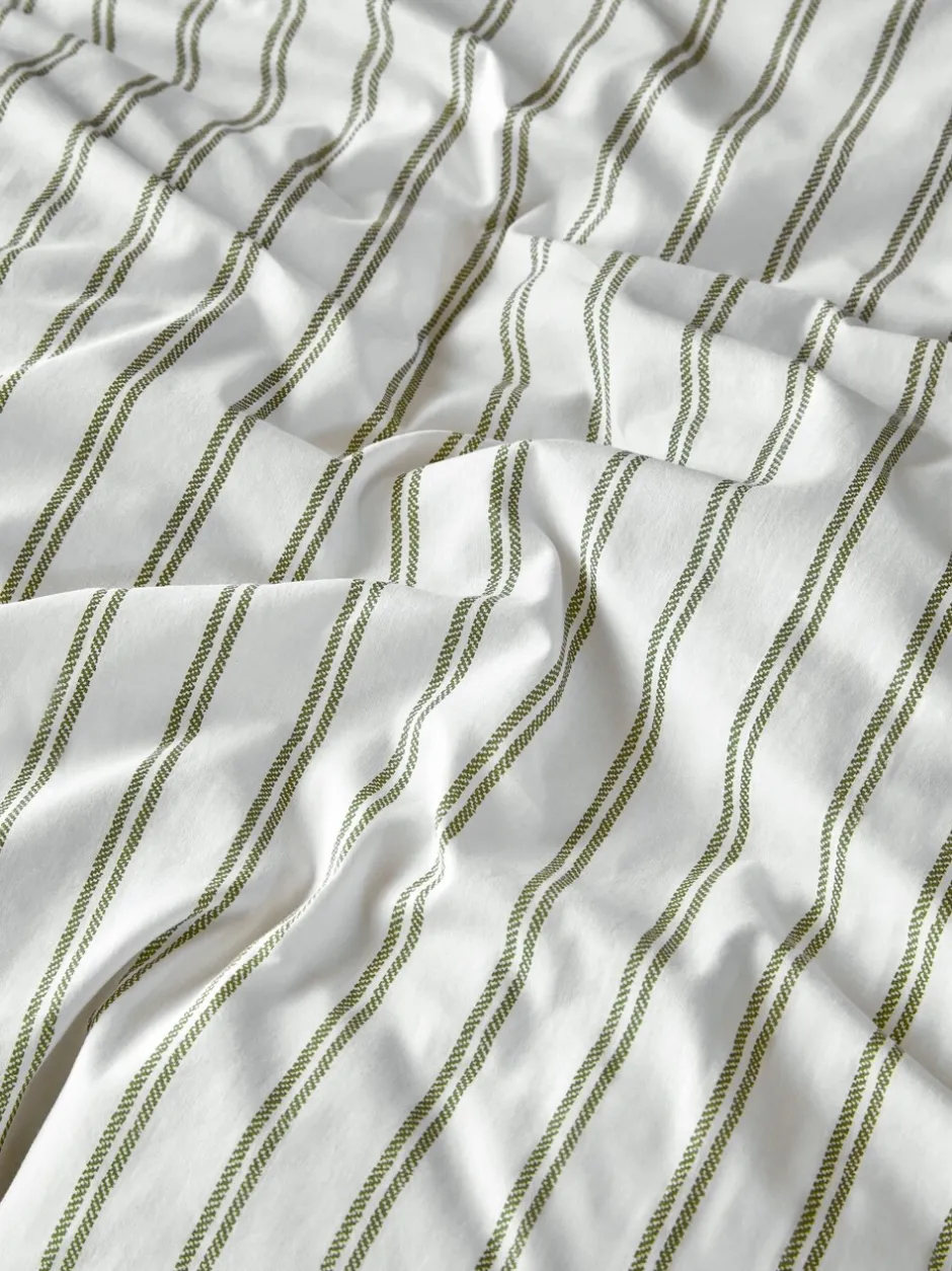 Laura Ashley|Laura Ashley Henley Stripe 100% Cotton Duvet Cover and Pillowcase Set