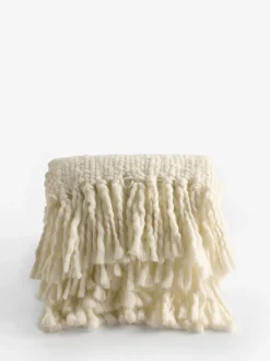 Laura Ashley|Laura Ashley Kimberly Chunky Woven Throw Natuurlijk