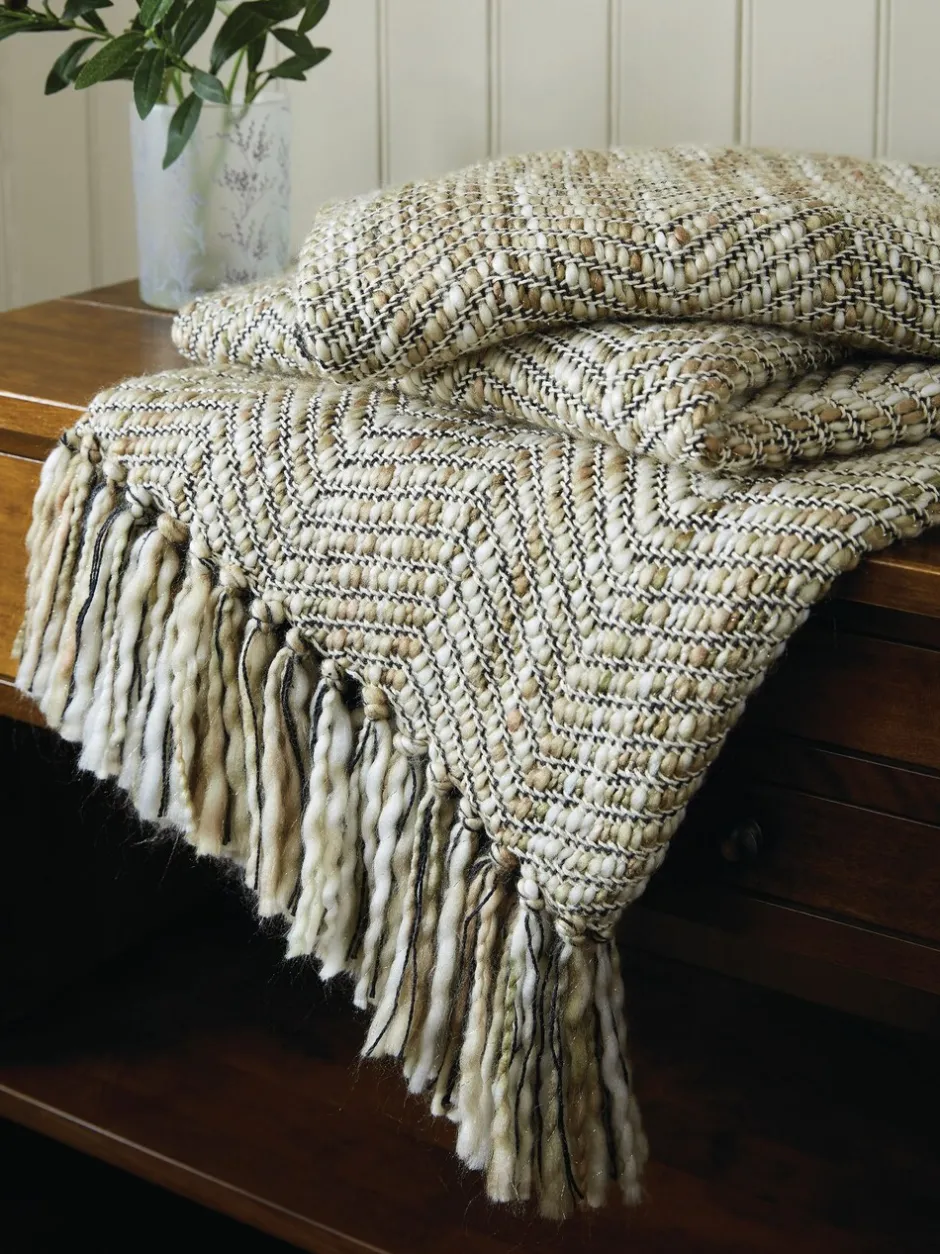 Laura Ashley|Laura Ashley Liberton Throw Natuurlijk
