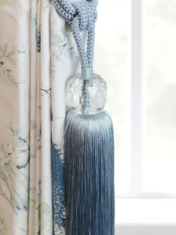 Gordijnroedes En -Accessoires*Laura Ashley Loren glazen embrasse met kwastjes Seaspray