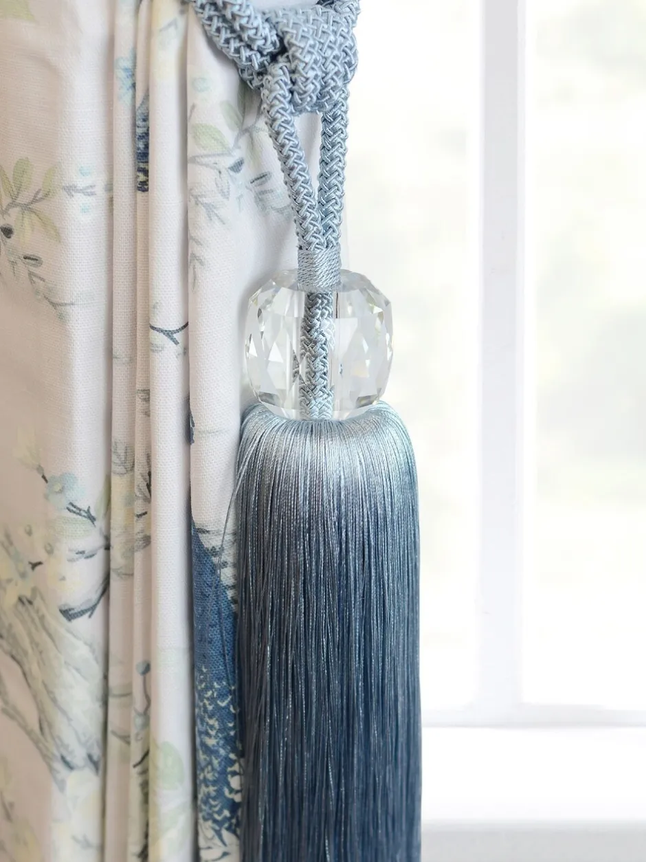 Gordijnroedes En -Accessoires*Laura Ashley Loren glazen embrasse met kwastjes Seaspray