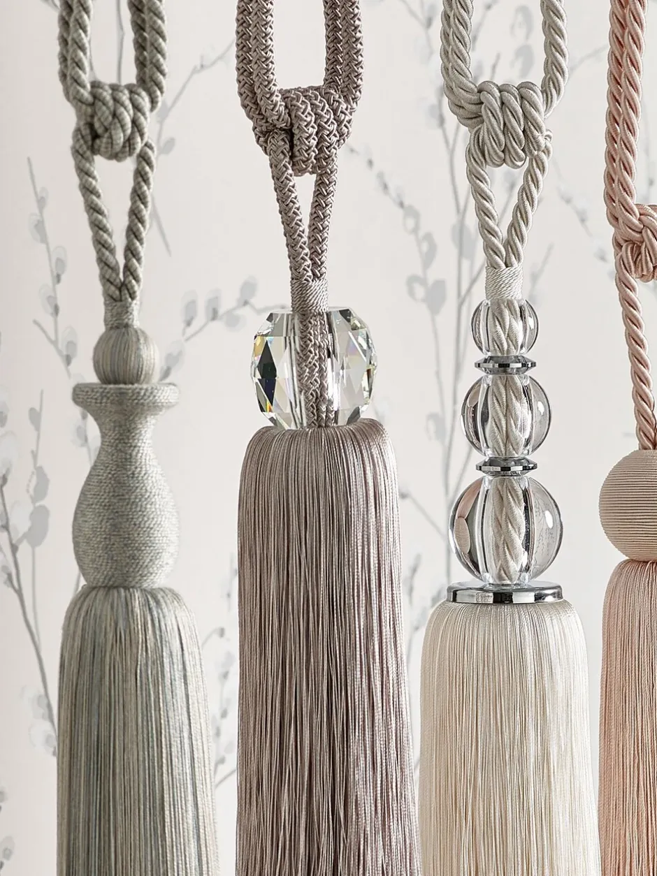 Gordijnroedes En -Accessoires*Laura Ashley Loren glazen embrasse met kwastjes Seaspray