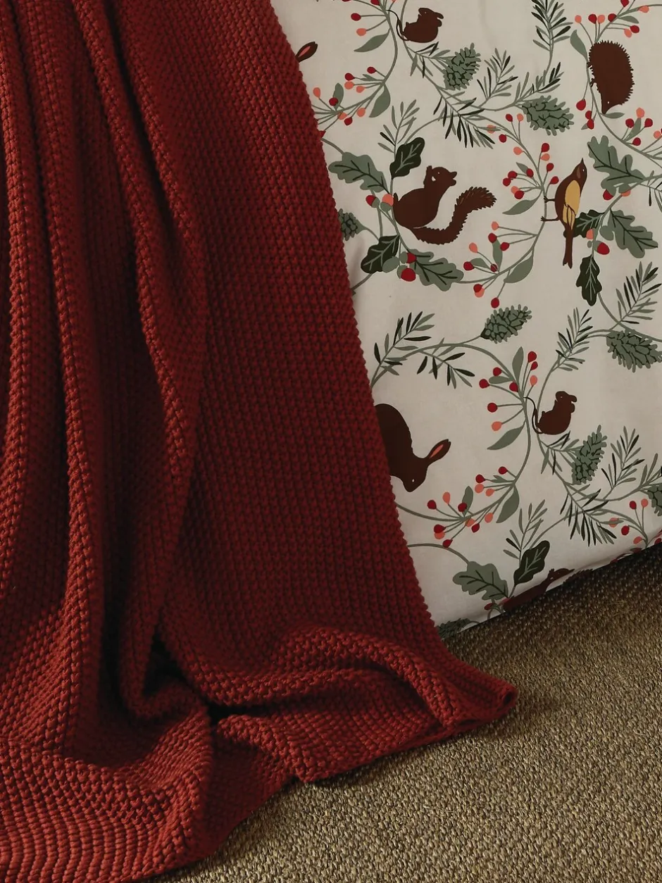 Laura Ashley|Laura Ashley Parker 100% katoenen sprei Oranje Terracotta