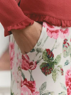 Pyjama's|Loungewear*Laura Ashley Pointelle jersey pyjama's met lange mouwen