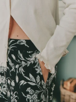 Pyjama's|Loungewear|Laura Ashley Pointelle Long Sleeve Pyjamas