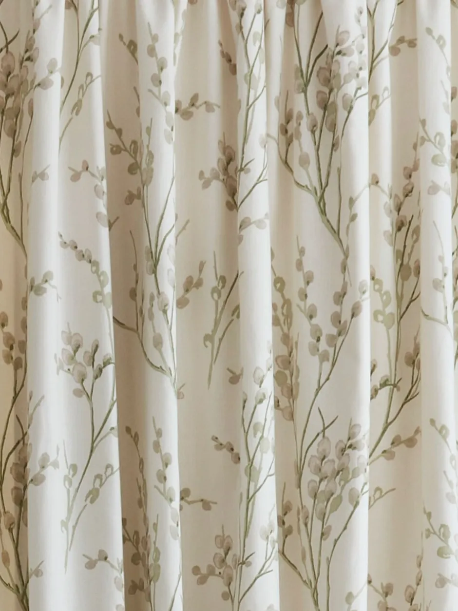 Laura Ashley|Gordijnen|Laura Ashley Pussy Willow gevoerde gordijnen met potloodplooi Blauwe Struikgewas