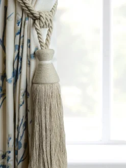 Gordijnroedes En -Accessoires*Laura Ashley Rhiannon gordijnembrasse Linnengoed