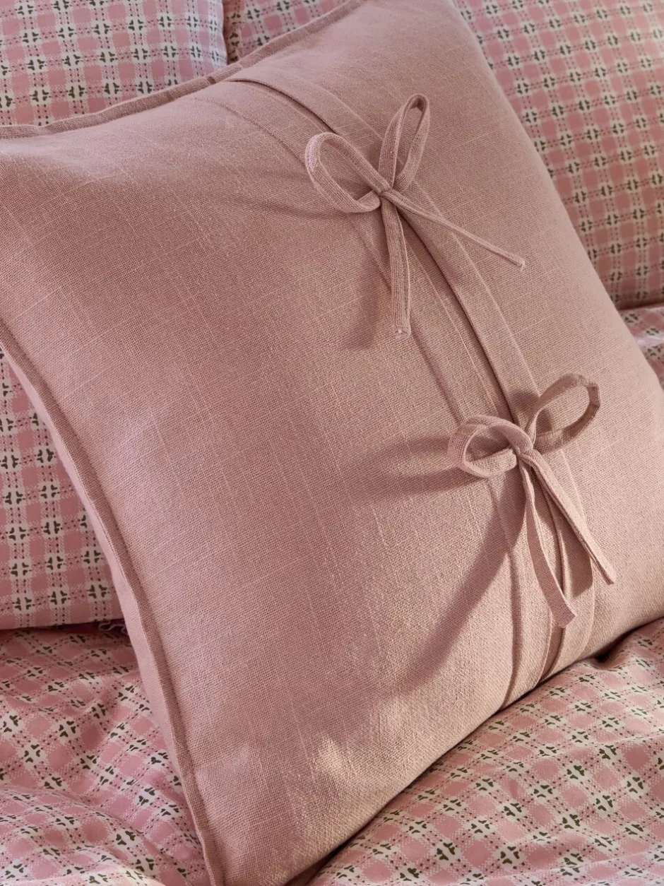 Laura Ashley*Laura Ashley Sasha Bow Cushion Roze