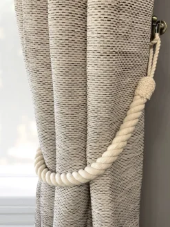 Gordijnroedes En -Accessoires*Laura Ashley Set of 2 Rope 100% Cotton Tiebacks