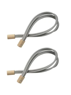 Gordijnroedes En -Accessoires|Laura Ashley Set of Two Adelie Magnetic Tiebacks Grijs