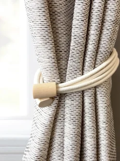 Laura Ashley|Gordijnroedes En -Accessoires|Laura Ashley Set of Two Adelie Magnetic Tiebacks Natuurlijk
