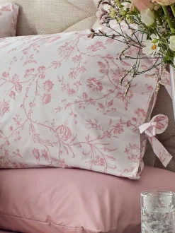 Laura Ashley|Beddenlakens En Kussenslopen|Laura Ashley set van 2 200-draadse Aria 100% katoenen kussenslopen