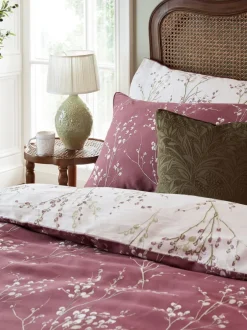 Laura Ashley*Laura Ashley set van 2 kussenslopen met 100% katoen en wilgenkatjesprint